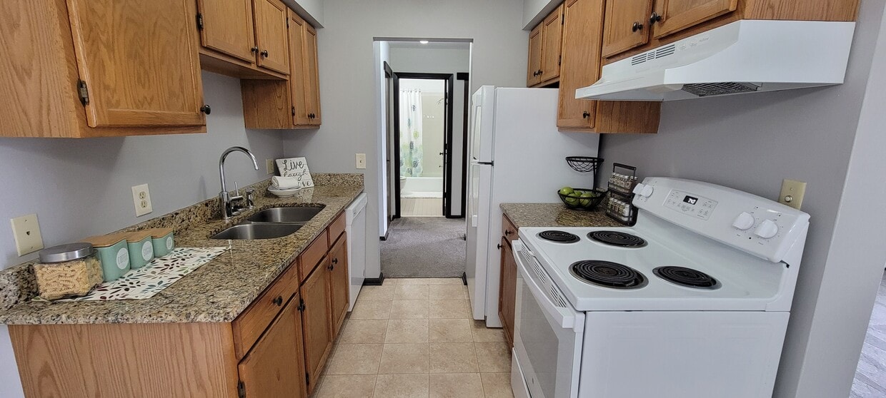 Tan Granite Counters - Northumberland Apartments