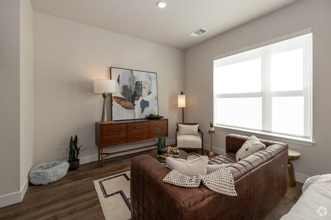 Studio - 549SF - 558SF - Living Room - Alexan Montview Plaza