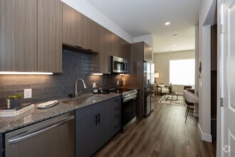 Studio - 549SF - 558SF - Kitchen - Alexan Montview Plaza