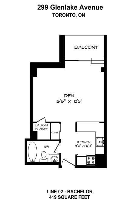 Plan d'étage - Glenlake Avenue