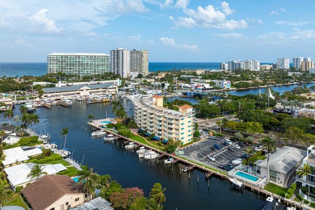 Aerial Photo - Pompano Yacht and Beach Club