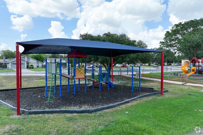 Crestview Playground provides a shady place to play in Live Oak.