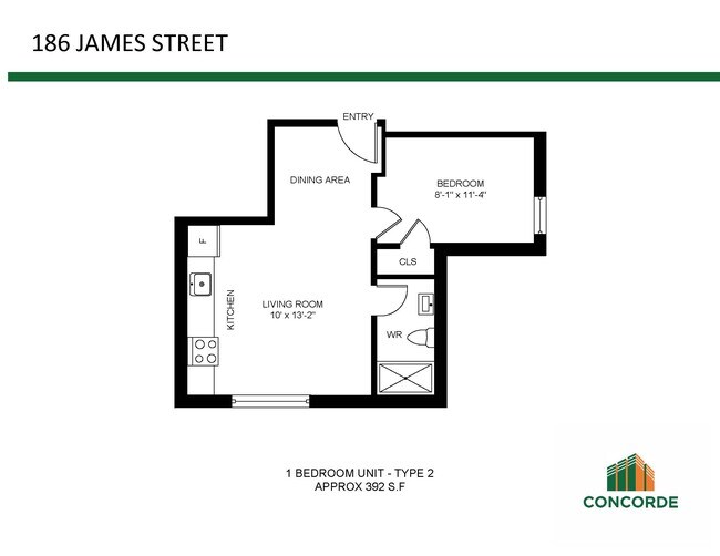 Plan d'étage - 186 James St