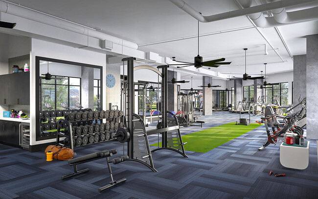 Atlas Blue Hill_Dinerstein_Fitness Center_For Web - Atlas Blue Hill Apartments