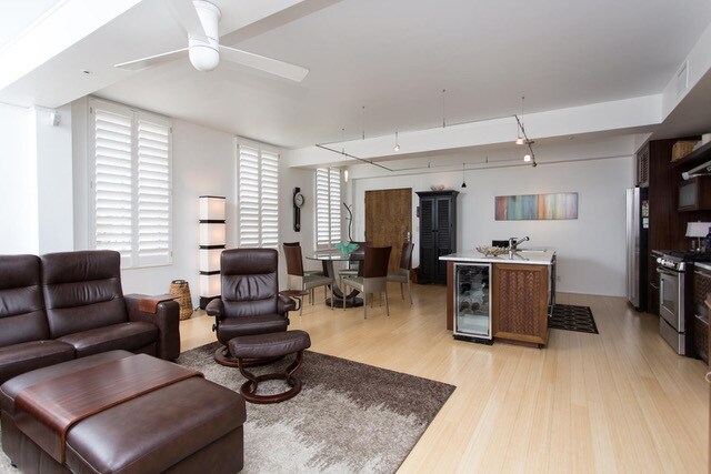 Main room/open space dining/living areas - 405 Central Ave