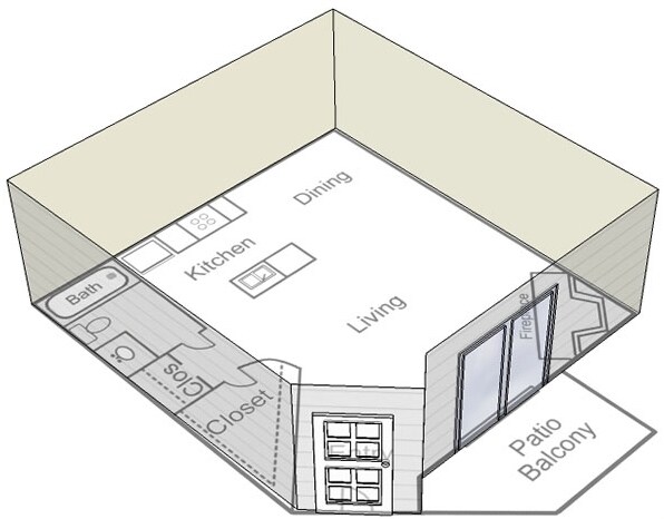 Estudio - Valley Creek Apartments