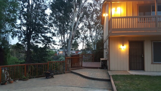 Private deck overlooking canyon - 3557 37th Street