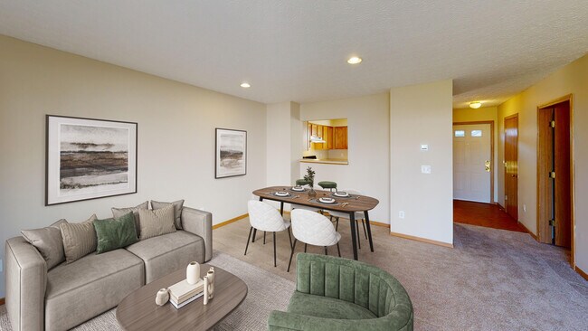 Sala de estar con barra de desayuno - Hilliard Park Apartments