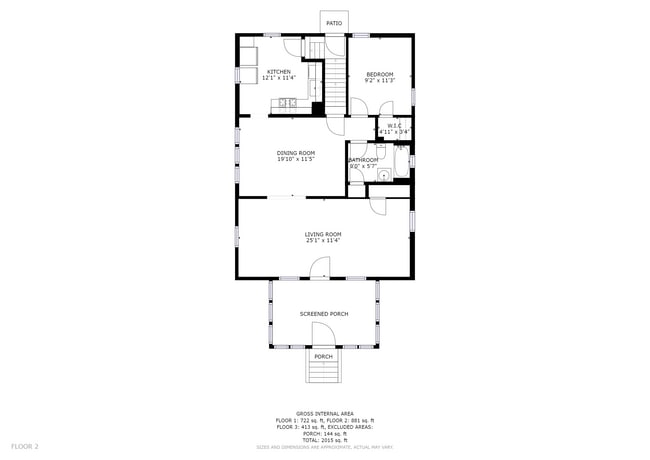 main level floor plan - 1609 Talmage Ave SE