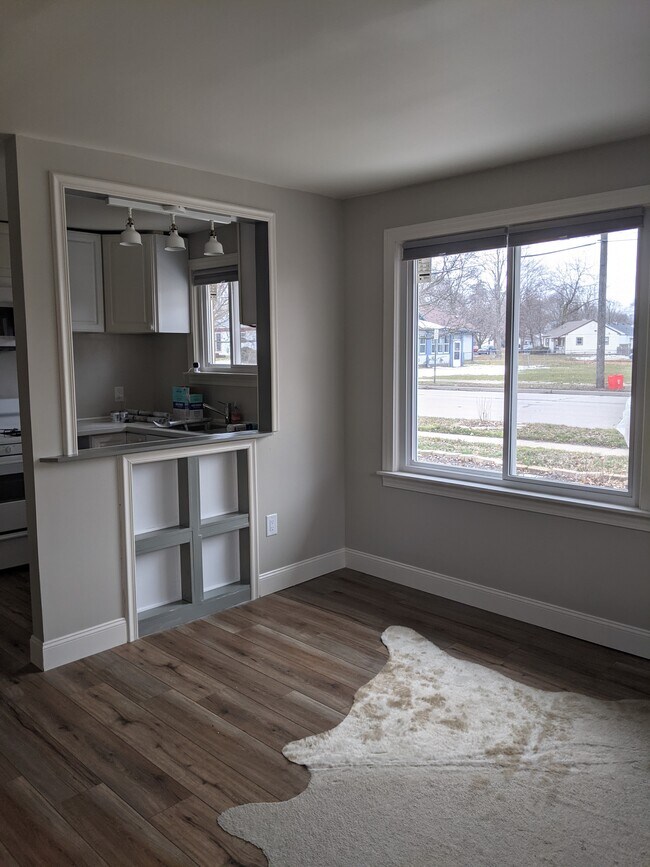 Brand new windows throughout the unit. All can be opened, including the big one in the living room! - 413 S Hamilton St