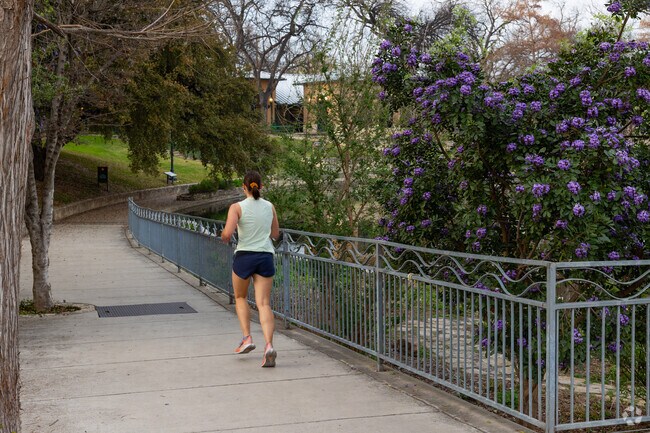 Take in the fresh air and outdoors on a jog through the San Antonio River Walk.