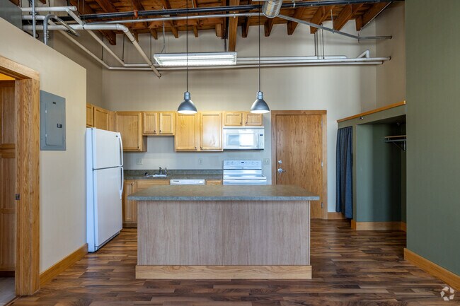 Estudio - 693SF - Cocina - Kassenborg Apartments
