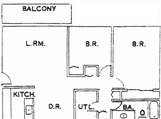 2BR/1BA - Northside Square Apartments