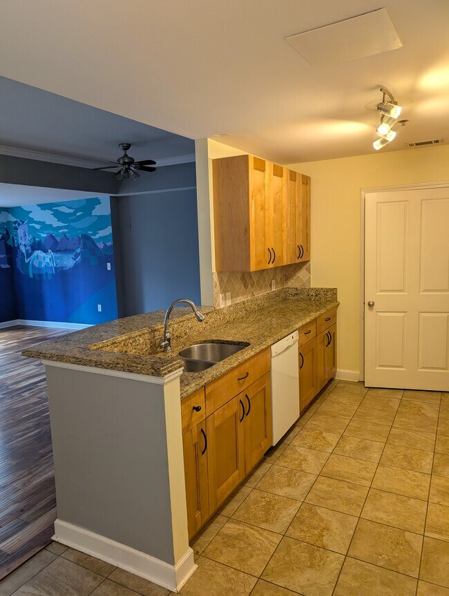 Kitchen with updated cabinetry - 1101 Juniper St NE
