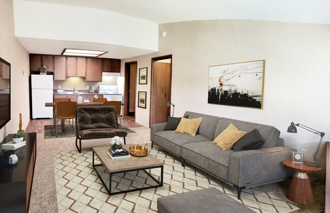 One Bedroom Open floor plan - Rosewood Commons