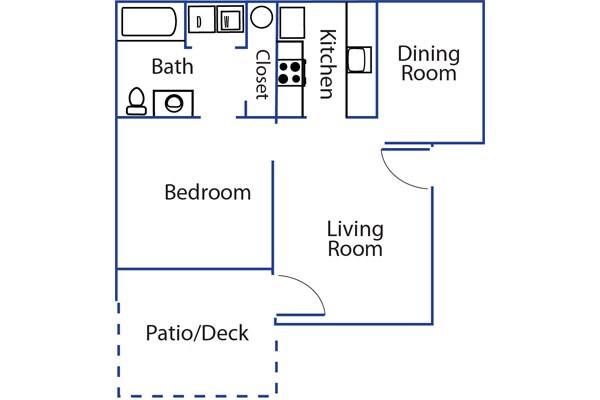 1 Bed 1 Bath - Glen Ridge Apartments