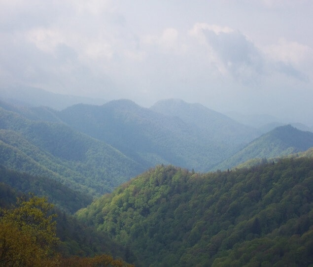 The Smoky Mountains near Knoxville