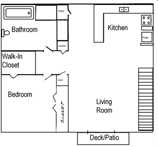 1BR/1BA - Northernaire Apartments