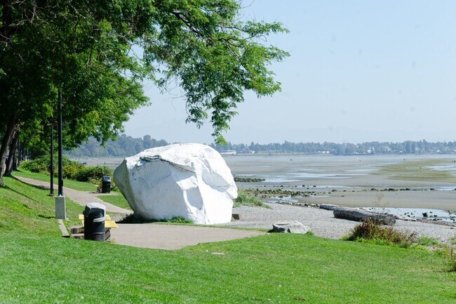 The legendary White Rock that gave the city its name.