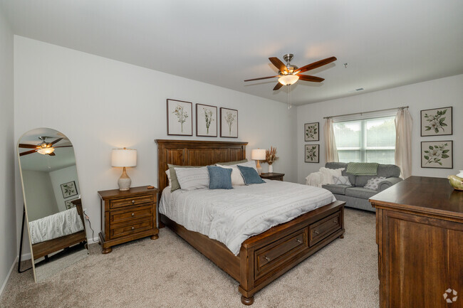 2BR, 2BA - 1,138SF - Master Bedroom - Union Mill