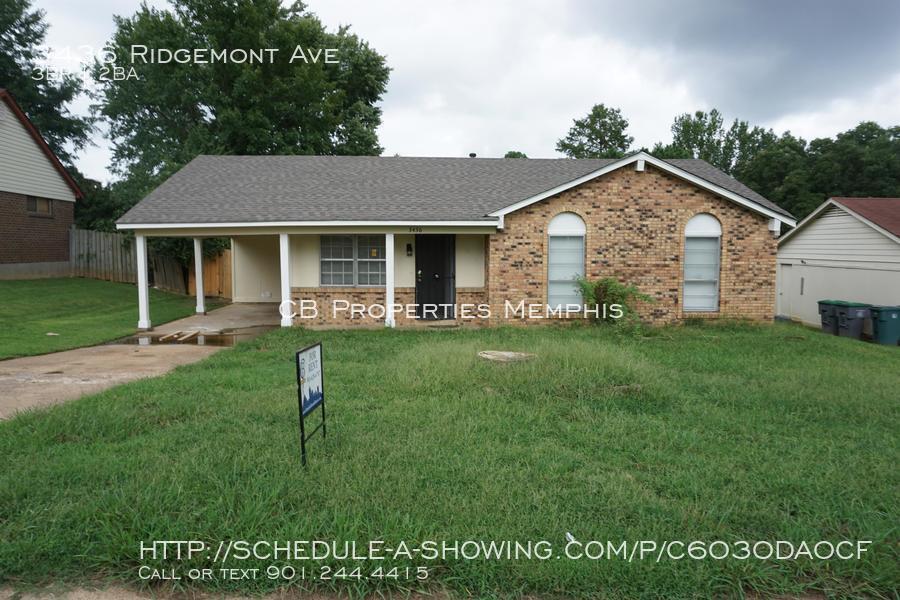 3436 Ridgemont Ave, Memphis, TN 38128 House Rental in Memphis, TN