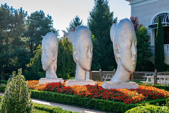 While in Everett, walk around Encore and feast your eyes on the unique sculptures.