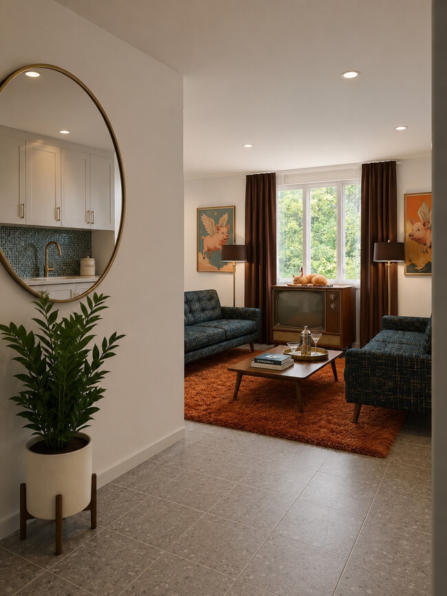 Vintage your vibe? MidCentury twist with modern amenity - The Dunbar