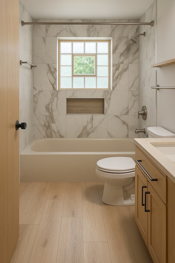 rendering of NEW bathroom - 7009 W Tripoli Ave