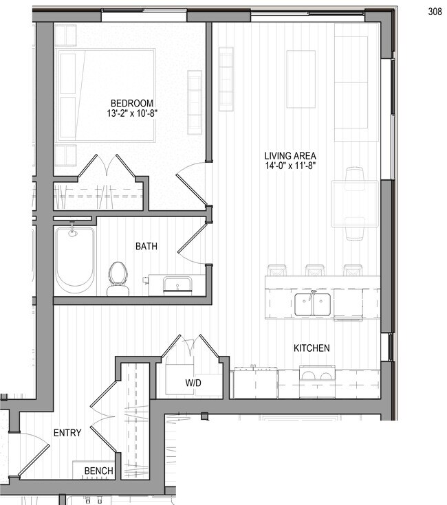 Planta D - Woodline Apartments
