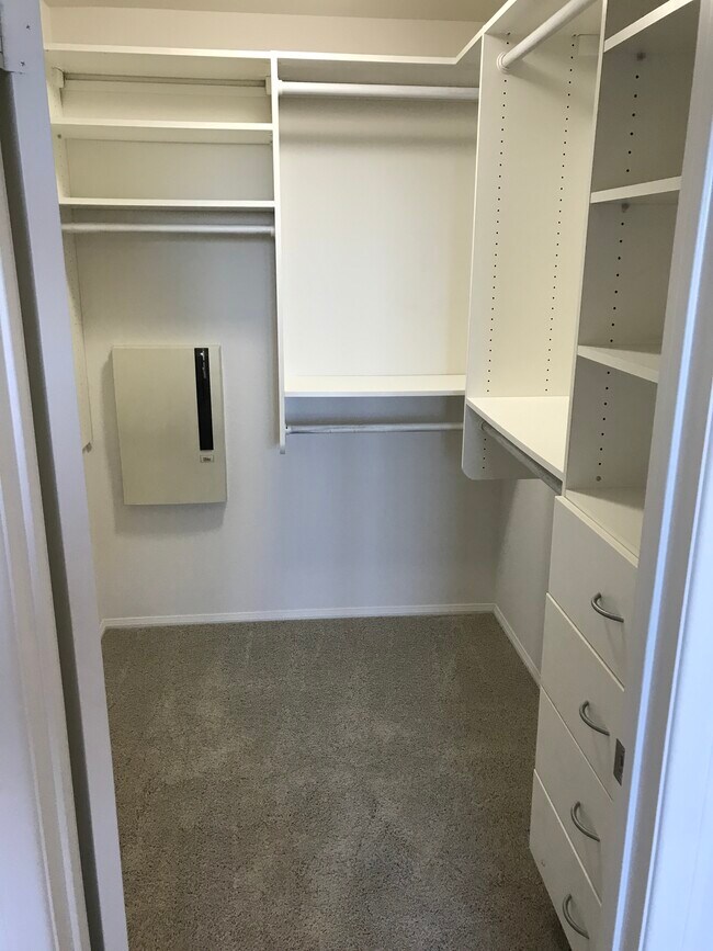 Master bedroom walk-in closet - 142 Pantheon