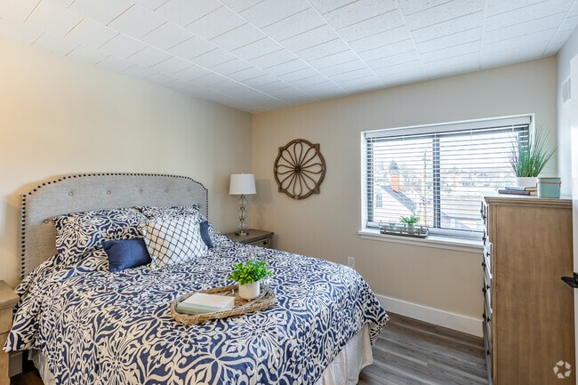 1BR, 1BA - 570SF - Bedroom - The Library Flats