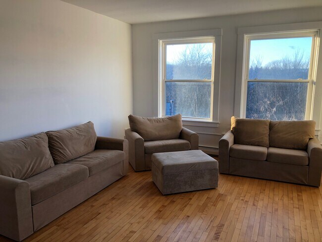 Plano de planta abierto con vistas a las cataratas de Otter Creek - 54 Main St