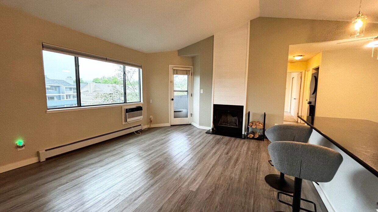 Spacious living space with wood-burning fire place - 3515 28th St