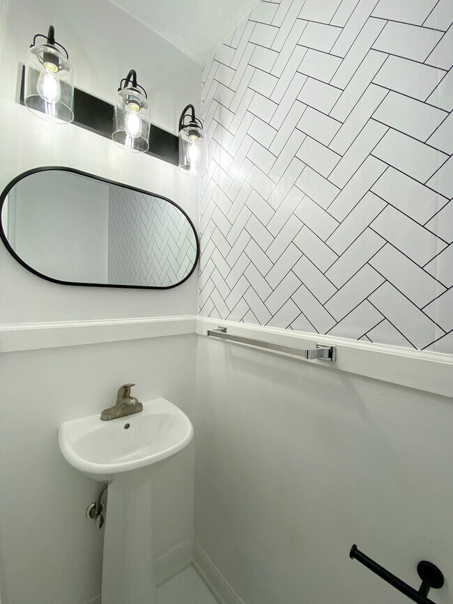 half bathroom downstairs (newly remodeled) - 506 N Greensboro St