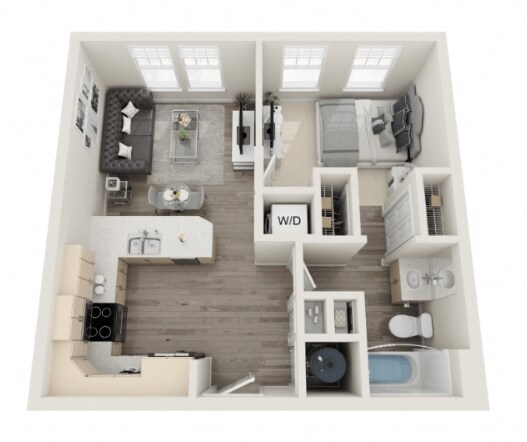 Plano de planta - Luxe at Market Common