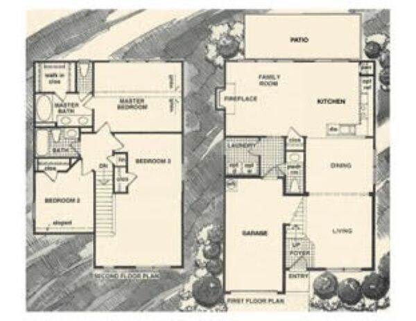 floorplan, extended bedroom over livingroom - 10950 Wittenridge Dr