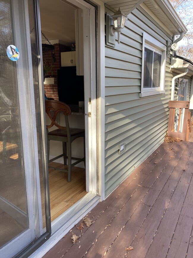 Back deck off kitchen - 25 Indian Hill Ln