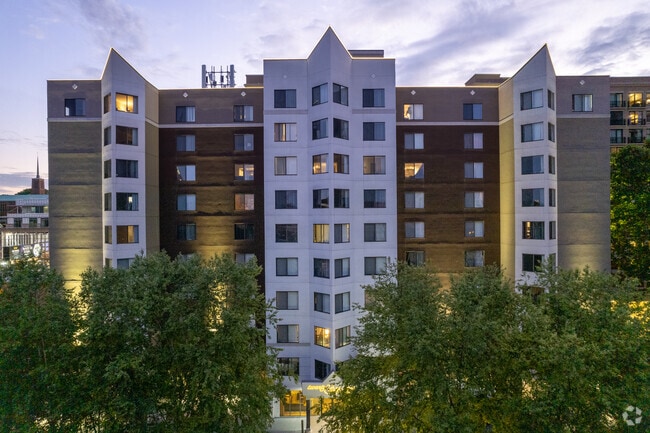 Twenty & Grand Building at Dusk - Twenty & Grand Apartments