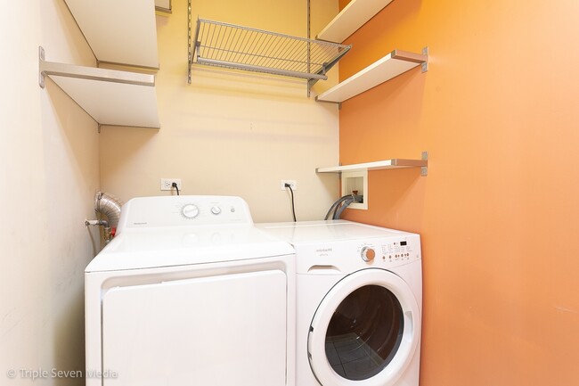 In unit washer & dryer & storage - 1422 S Halsted St