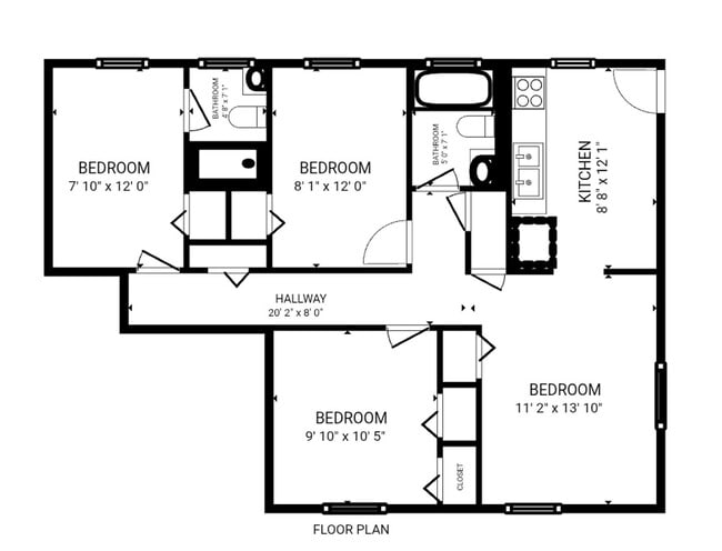 3-Bedroom Garden-Style Apartment - 3-Bedroom Garden-Style Apartment