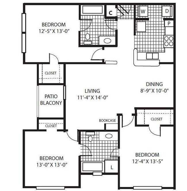 Plano de planta - Treymore At Cityplace