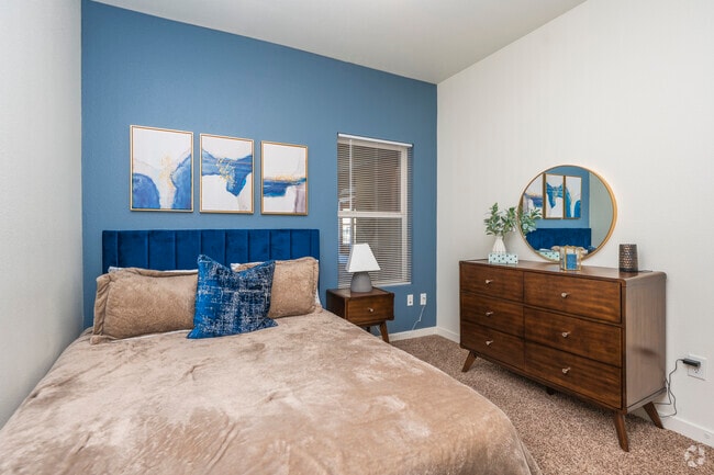 2BR, 2BA - 950SF - Primary Bedroom - San Isidro - Washer/Dryer Included