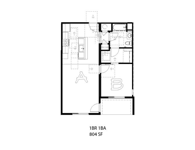 1 dormitorio, 1 baño, 804 pies cuadrados - The Reserve at Maryland Avenue