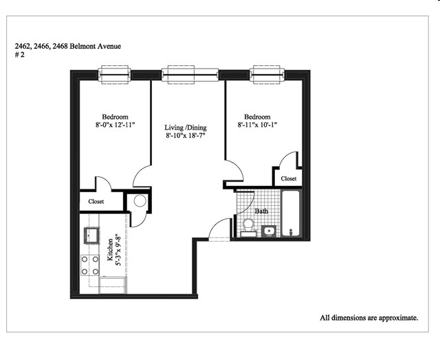 2HAB/1BA - Little Italy/Fordham University Gardens