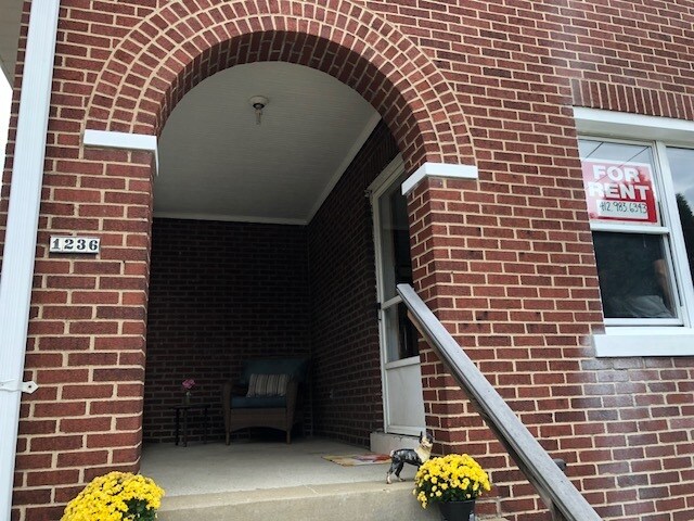 Entering front porch - 1236 McNeilly Ave