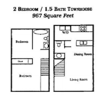 2BR/1.5BA - RidgeTop