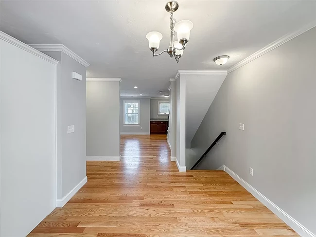 Kitchen view into main stairway - 1400 Gorham St