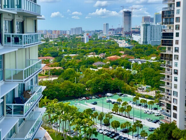 View of Downtown City Lights in Unit 18F - 2451 Brickell Ave