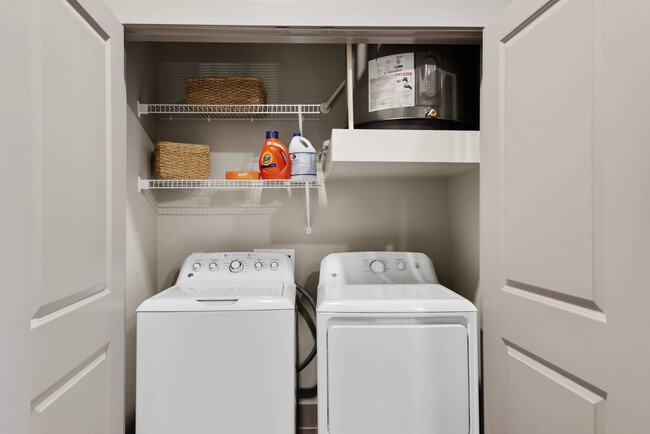 Convenient Washer and Dryer Closet | Discovery Park, Denton TX - Discovery Park