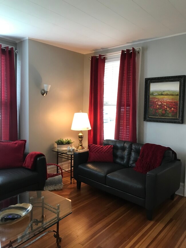 Living room leather love seat - 22 Hillside Ave